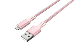 Tygklädd USB-A till Lightning laddkabel för iPhone 1,5m Clas Ohlson