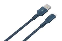 Tygklädd USB-A till Lightning laddkabel för iPhone 1,5m Clas Ohlson
