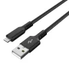 Tygklädd USB-A till Lightning laddkabel för iPhone 3m Clas Ohlson