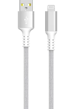 Tygklädd USB-A till Lightning laddkabel för iPhone 3m Clas Ohlson