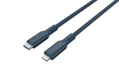 Tygklädd USB-C till Lightning laddkabel för iPhone 3m Clas Ohlson