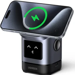 Ugreen Uno 2-in-1 magnetisk trådlös laddare, 15W