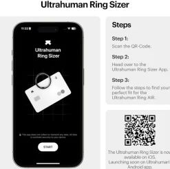 Ultrahuman Ring Air smart ring, Space Silver