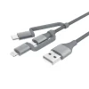 Universalkabel 3-i-1 USB-C, Lightning och Micro USB 1,2 m