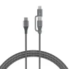 Universalkabel 2-i-1 USB-C och Lightning, 1,2 m