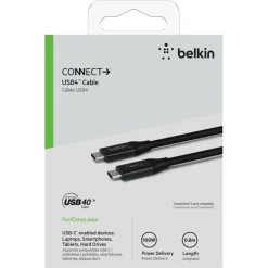 USB 4-kabel 100 W, Belkin, 0,8 m