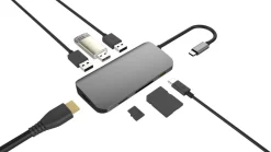 USB-C dockningsstation 7-i-1