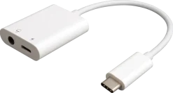 USB-C till 3,5 mm och USB-C adapter vit