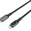 USB-C- till Lightning-kabel med display, 1 m