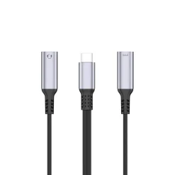 USB-C till USB-C ljud- och laddadapter 100 W