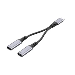 USB-C till USB-C ljud- och laddadapter 100 W