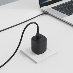 USB-C-laddare Dual Port GaN 65 W, 1 m kabel