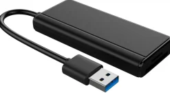 USB-hub 3 x USB-A och minneskortläsare