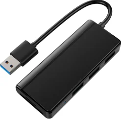 USB-hub 3 x USB-A och minneskortläsare