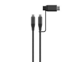 USB4-kabel USB-C till USB-C och HDMI 2 m, 240 W