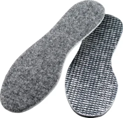 Varma iläggssulor aluminium/filt Kvill, 1 par