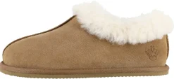 Varma innetofflor mocka dam och herr, beige