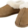 Varma innetofflor mocka dam och herr, beige