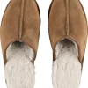 Varma innetofflor mocka herr, beige