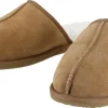 Varma innetofflor mocka herr, beige