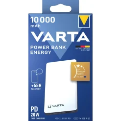 Varta Energy powerbank 10 000 mAh, 3 USB-portar