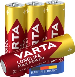Varta Longlife Max Power AA/LR6-batterier, 4-pack