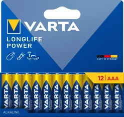 VARTA Longlife Power alkaliskt batteri, AAA/LR03