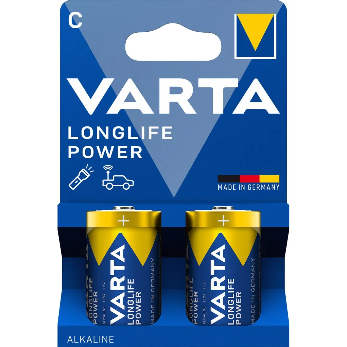VARTA Longlife Power C / LR14 batteri, 2-pack