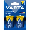 VARTA Longlife Power D / LR20 batteri, 2-pack