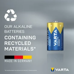 VARTA Longlife Power D / LR20 batteri, 2-pack