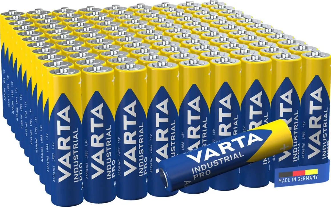 Varta Industrial Pro AAA/LR03-batterier, 100-pack