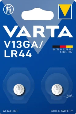Varta V13GA/LR44 alkaliskt batteri 1,5 V, 2-pack