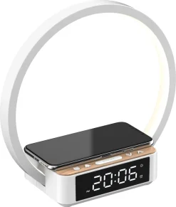 Väckarklocka digital med Wake-up Light och Qi