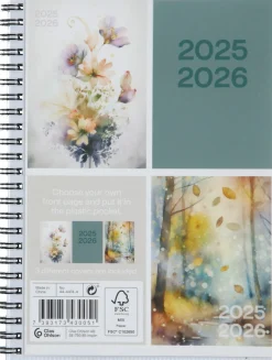 Veckokalender 2025 / 2026 A5, spiralbunden