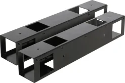 Ventura vedförvaringsbeslag svart, 370 x 63 mm, 2-pack