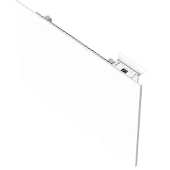 Vägghängt element med termostat 230 V, vit, 800 W