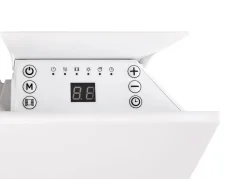 Vägghängt element med termostat 230 V, vit, 600 W