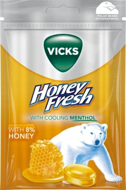 Vicks Honey Fresh & natural menthol, 72 g