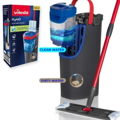 Vileda H2Pro Flat Mop system set med hink och flatmopp