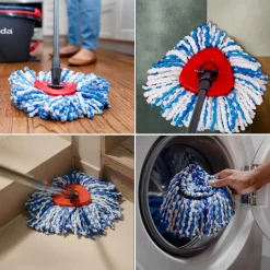 Vileda H2Pro Spin Mop System med dubbla vattenkammare