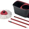 Vileda Turbo Smart golvmopp, set med hink och urvridare