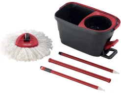 Vileda Turbo Smart golvmopp, set med hink och urvridare