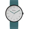 Virtue armbandsur med rund boett och silikonarmband