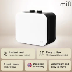 Värmefläkt Mill CUS1800MECW