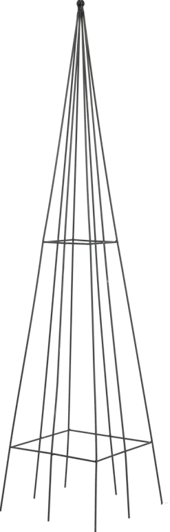 Växtstöd i svart metall, 120 cm