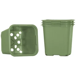 Weibulls planteringskrukor, grön plast, 20-pack