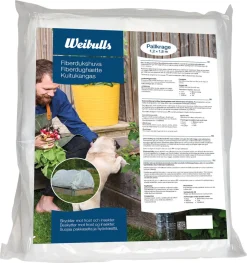 Weibulls fiberduk huva och resår, pallkrage, 1,2 x 1,8 m