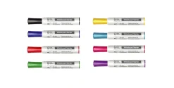 Whiteboardpennor rund spets, 8-pack
