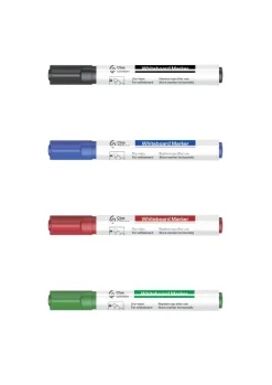 Whiteboardpennor rund spets, 4-pack