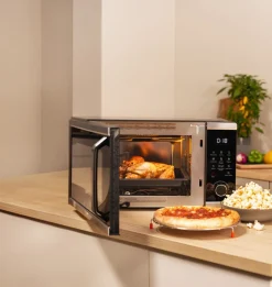 Wilfa 3-i-1 airfryer, varmluftsugn och mikrovågsugn, multiugn